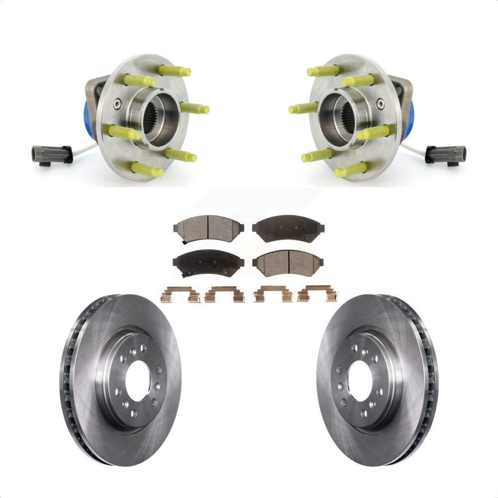 Hub Bearing Brake Rotor And Pad Front Kit For Pontiac Montana Chevrolet Uplander