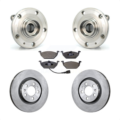 Hub Bearing Assembly Disc Brake Rotor & Pads Front Kit For Volkswagen Jetta City