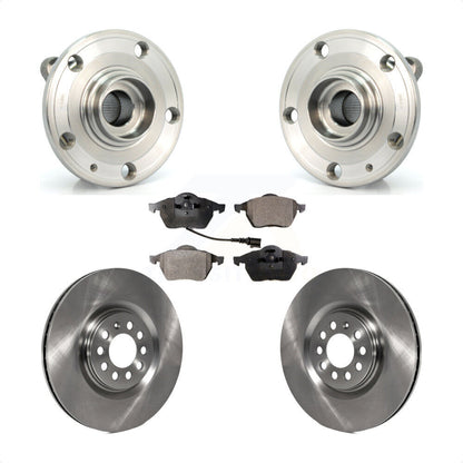 Hub Bearing Assembly Disc Brake Rotors And Pads Front Kit For Volkswagen Jetta