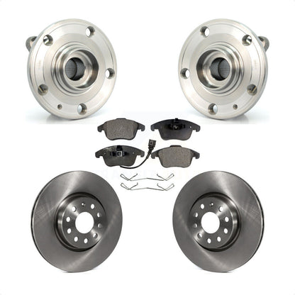 Hub Bearing Disc Brake Rotor Pads Front Kit For Volkswagen Tiguan Passat Audi Q3