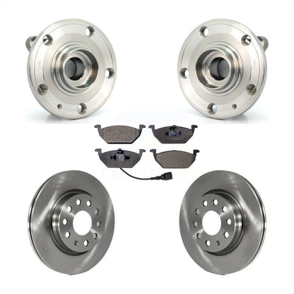 Hub Bearing Assembly Disc Brake Rotors And Pads Front Kit For Volkswagen Jetta