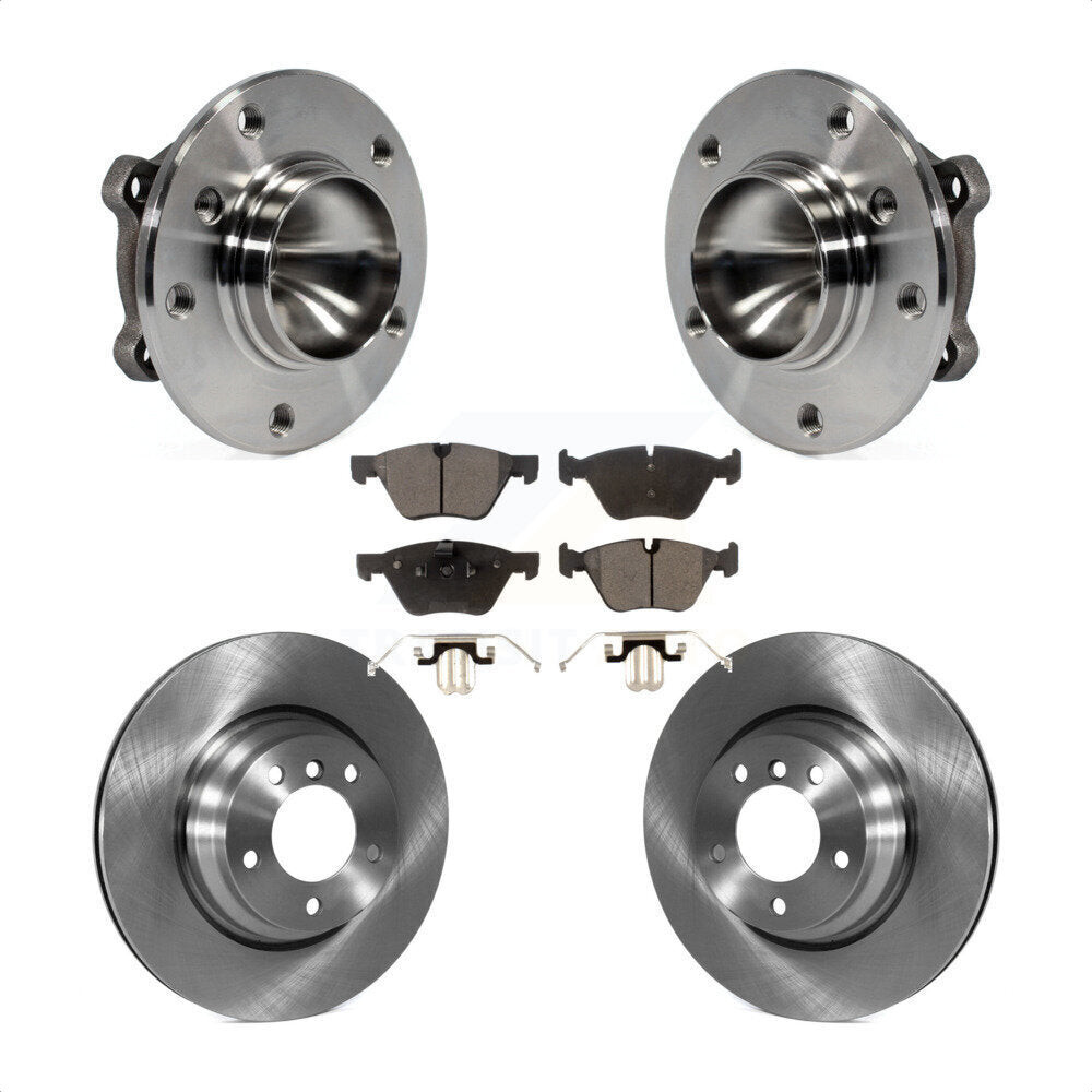 Hub Bearing Assembly Disc Brake Rotors And Pads Front Kit For 2006 BMW 330i
