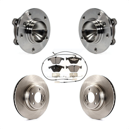 Hub Bearing Assembly Disc Brake Rotor And Pads Front Kit For BMW 335i 335is 335d