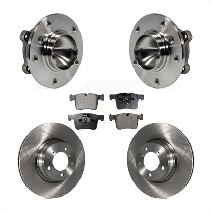 Hub Bearing Assembly Brake Rotor Pad Front Kit For 2012 BMW 328i Sedan with 3.0L