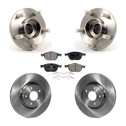 Hub Bearing Assembly Disc Brake Rotor & Pads Front Kit For Volvo S40 C30 V50 C70