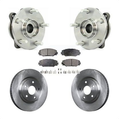 Hub Bearing Assembly Brake Rotor & Pads Front Kit For Toyota RAV4 Scion tC Mirai