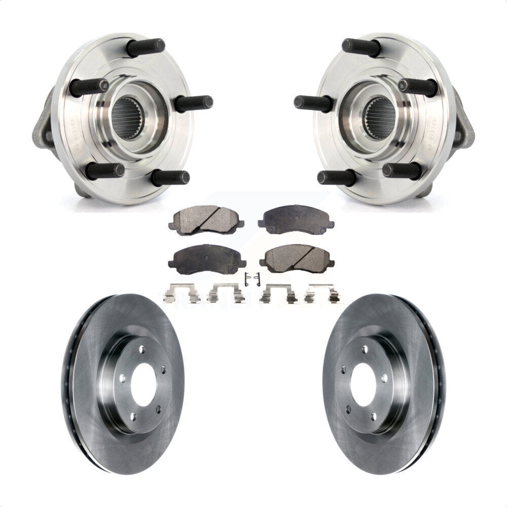 Hub Bearing Brake Rotor And Pad Front Kit For Chrysler 200 Dodge Avenger Sebring