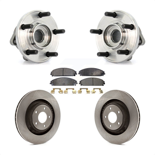 Hub Bearing Brake Rotor And Pad Front Kit For Chrysler 200 Dodge Avenger Caliber