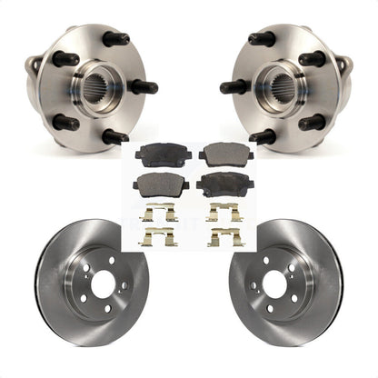 Hub Bearing Assembly Disc Brake Rotor & Pad Front Kit For 2004-2009 Toyota Prius