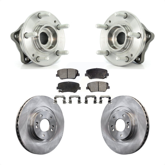 Hub Bearing Brake Rotor And Pad Front Kit For Hyundai Santa Fe Sport Kia Sorento