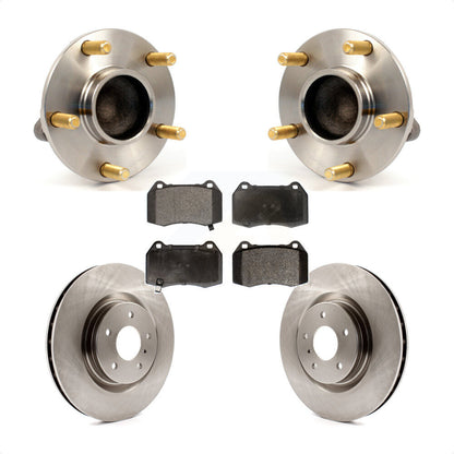 Hub Bearing Assembly Disc Brake Rotor Pad Front Kit For Nissan 350Z INFINITI G35