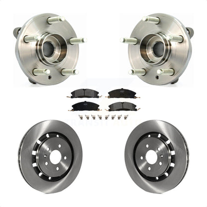 Hub Bearing Disc Brake Rotor Pads Front Kit For Ford Flex Taurus Lincoln MKT MKS