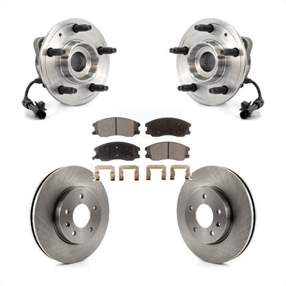 Hub Bearing Brake Rotor Pads Front Kit For Chevrolet Equinox Pontiac Torrent Vue