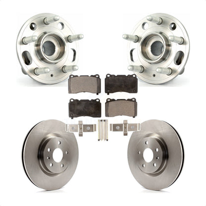 Hub Bearing Assembly Disc Brake Rotor Pad Front Kit For Buick Regal Cadillac XTS