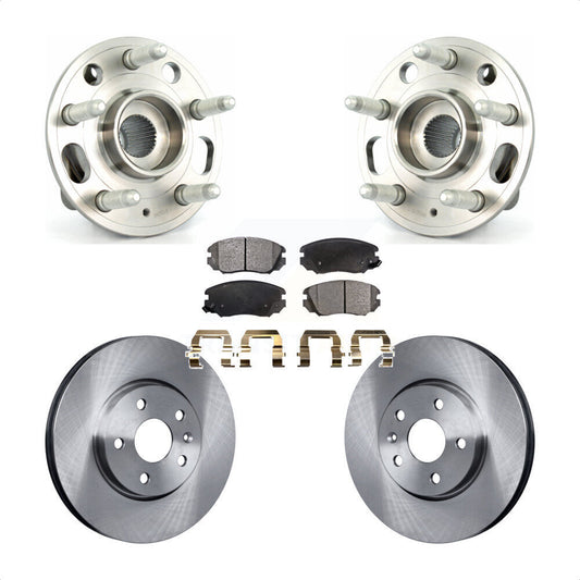 Hub Bearing Brake Rotor & Pads Front Kit For Chevrolet Equinox GMC Terrain Buick