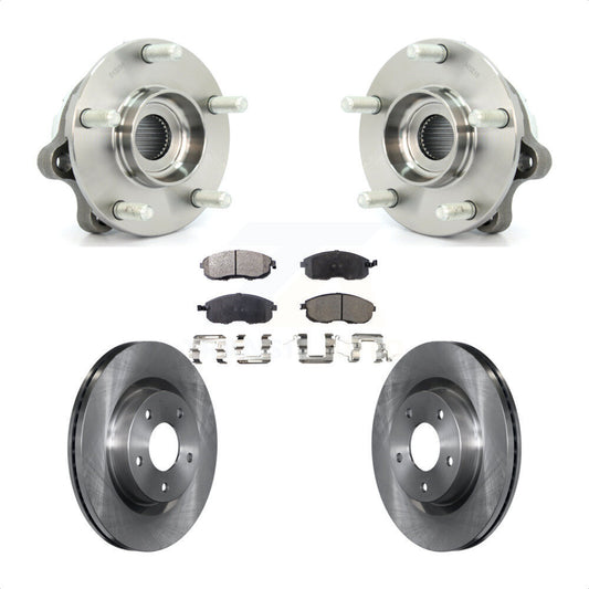 Hub Bearing Assembly Disc Brake Rotors And Pads Front Kit For Nissan Altima