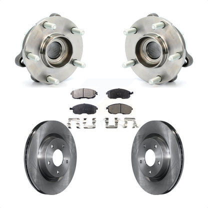 Hub Bearing Assembly Disc Brake Rotors And Pads Front Kit For Nissan Altima