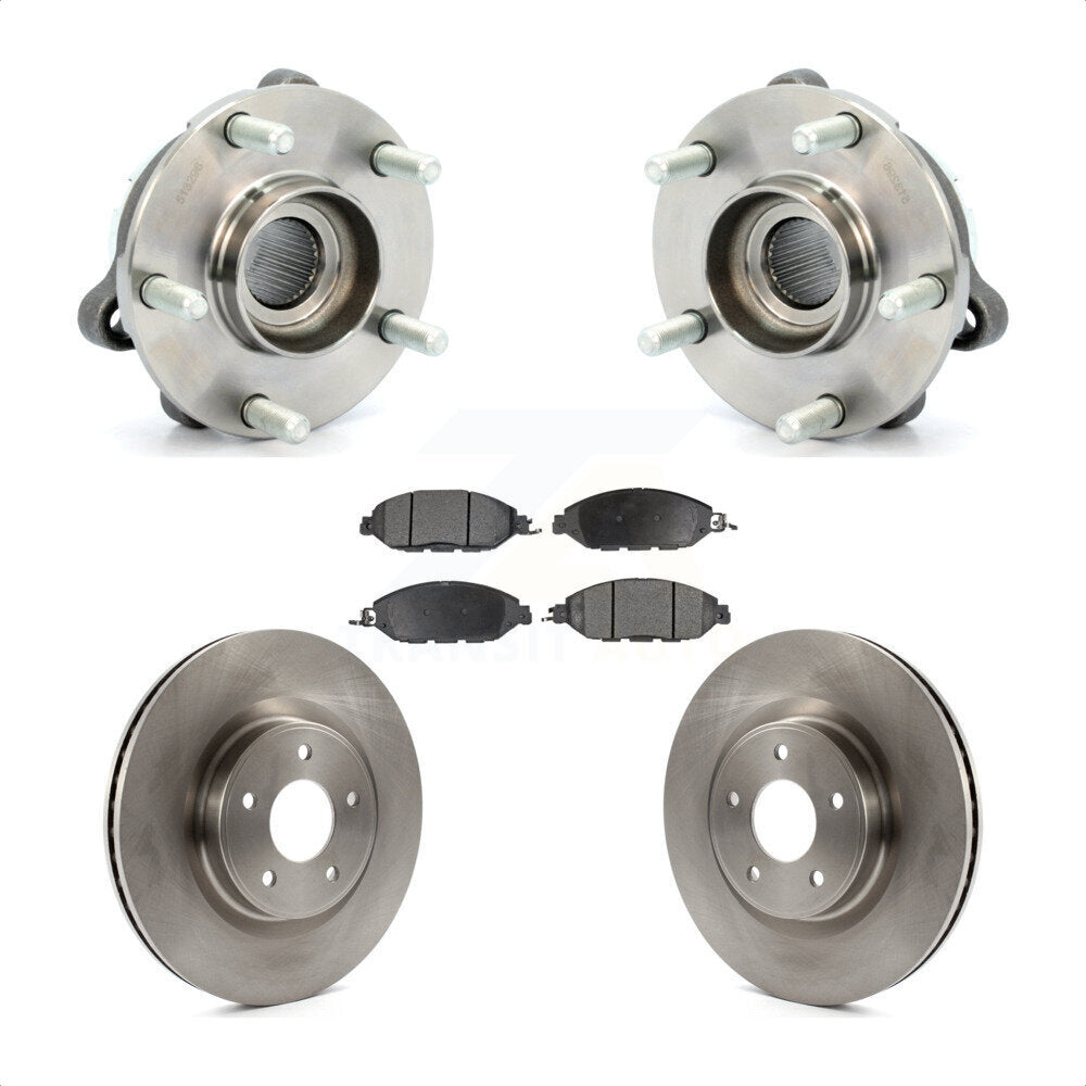 Hub Bearing Brake Rotor Pad Front Kit For Nissan Pathfinder Murano INFINITI QX60