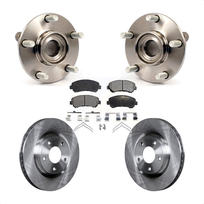Hub Bearing Assembly Disc Brake Rotor And Pads Front Kit For Nissan Rogue Select
