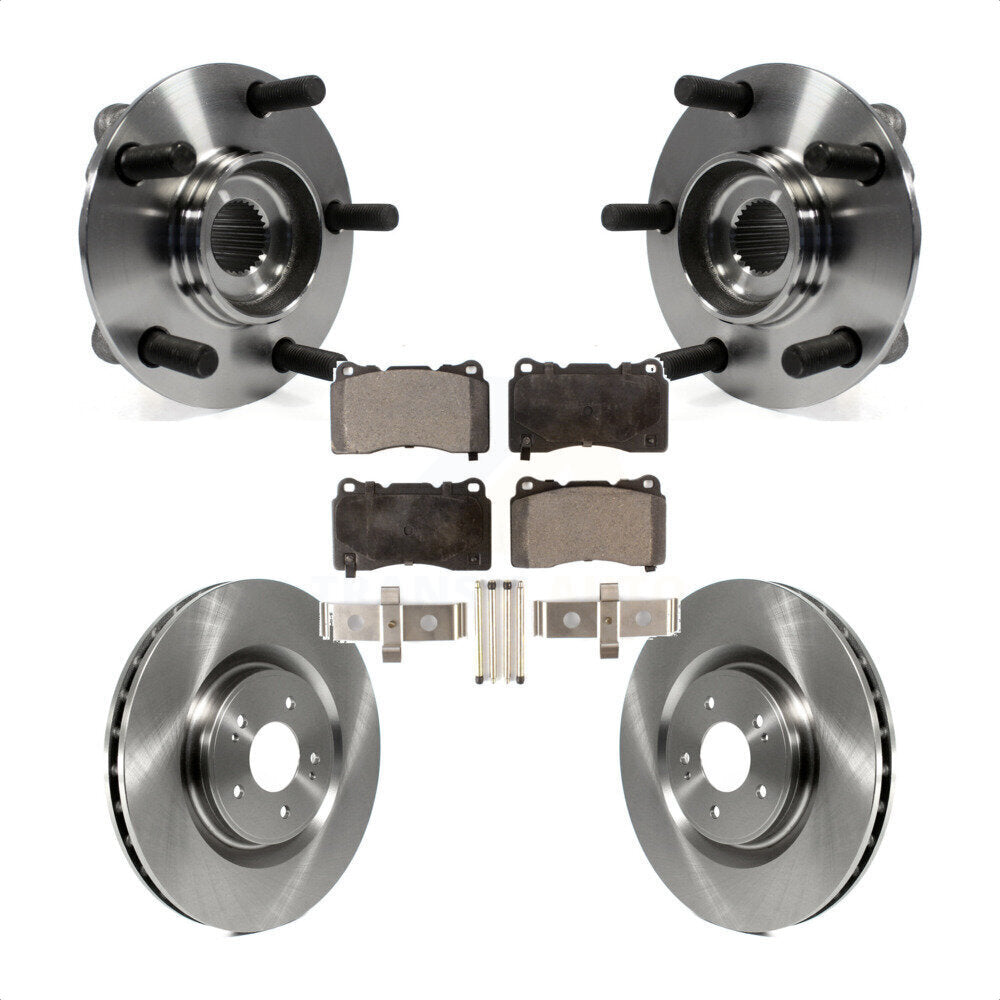 Hub Bearing Assembly Disc Brake Rotors And Pads Front Kit For Mitsubishi Lancer
