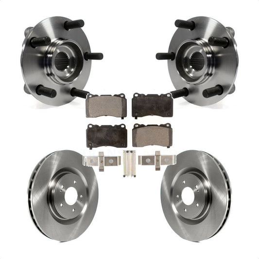 Hub Bearing Assembly Disc Brake Rotors And Pads Front Kit For Mitsubishi Lancer