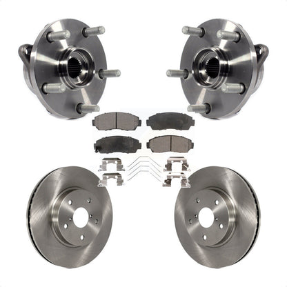 Hub Bearing Assembly Brake Rotor Pads Front Kit For 2016-2019 Subaru Legacy 2.5L