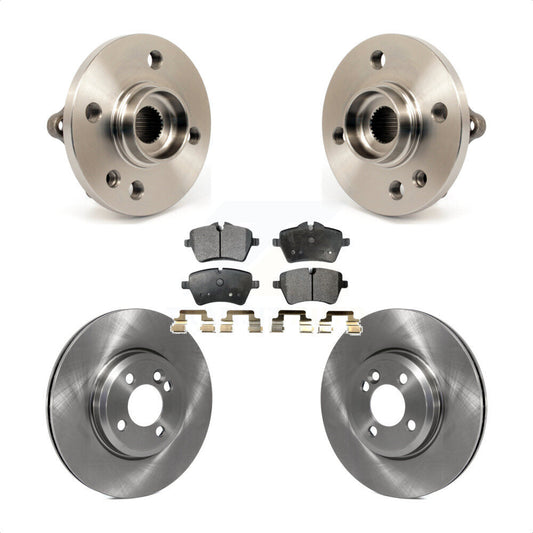 Hub Bearing Assembly Disc Brake Rotors And Pads Front Kit For Mini Cooper