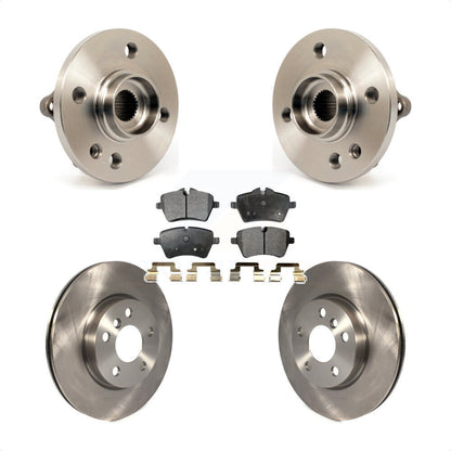 Hub Bearing Assembly Brake Rotor & Pads Front Kit For 2014-2015 Mini Cooper 1.6L