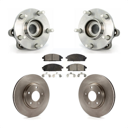 Hub Bearing Assembly Disc Brake Rotor & Pad Front Kit For 2004-2009 Nissan Quest