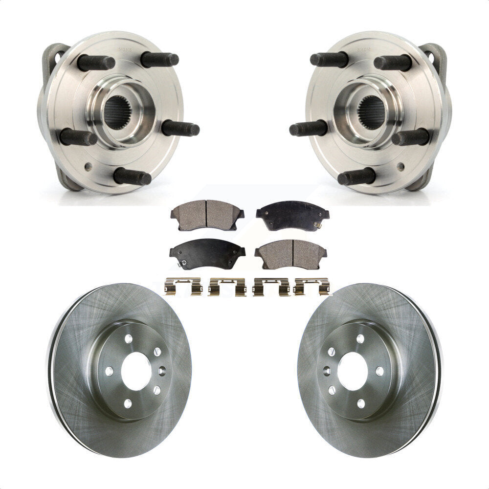 Hub Bearing Assembly Disc Brake Rotor Pads Front Kit For Chevrolet Cruze Limited