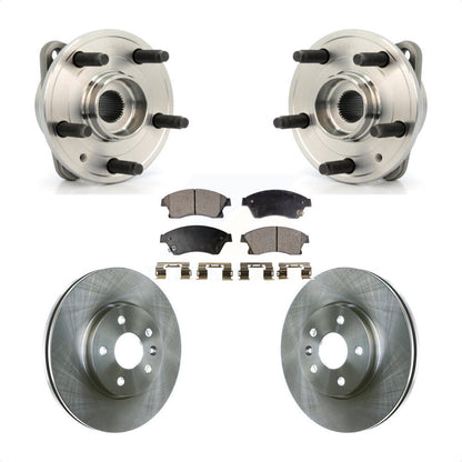 Hub Bearing Assembly Disc Brake Rotor Pads Front Kit For Chevrolet Cruze Limited