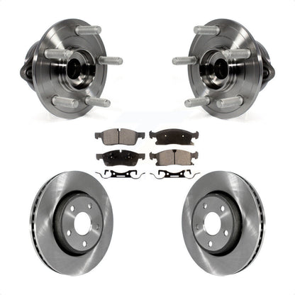 Hub Bearing Disc Brake Rotor Pad Front Kit For Jeep Grand Cherokee Dodge Durango