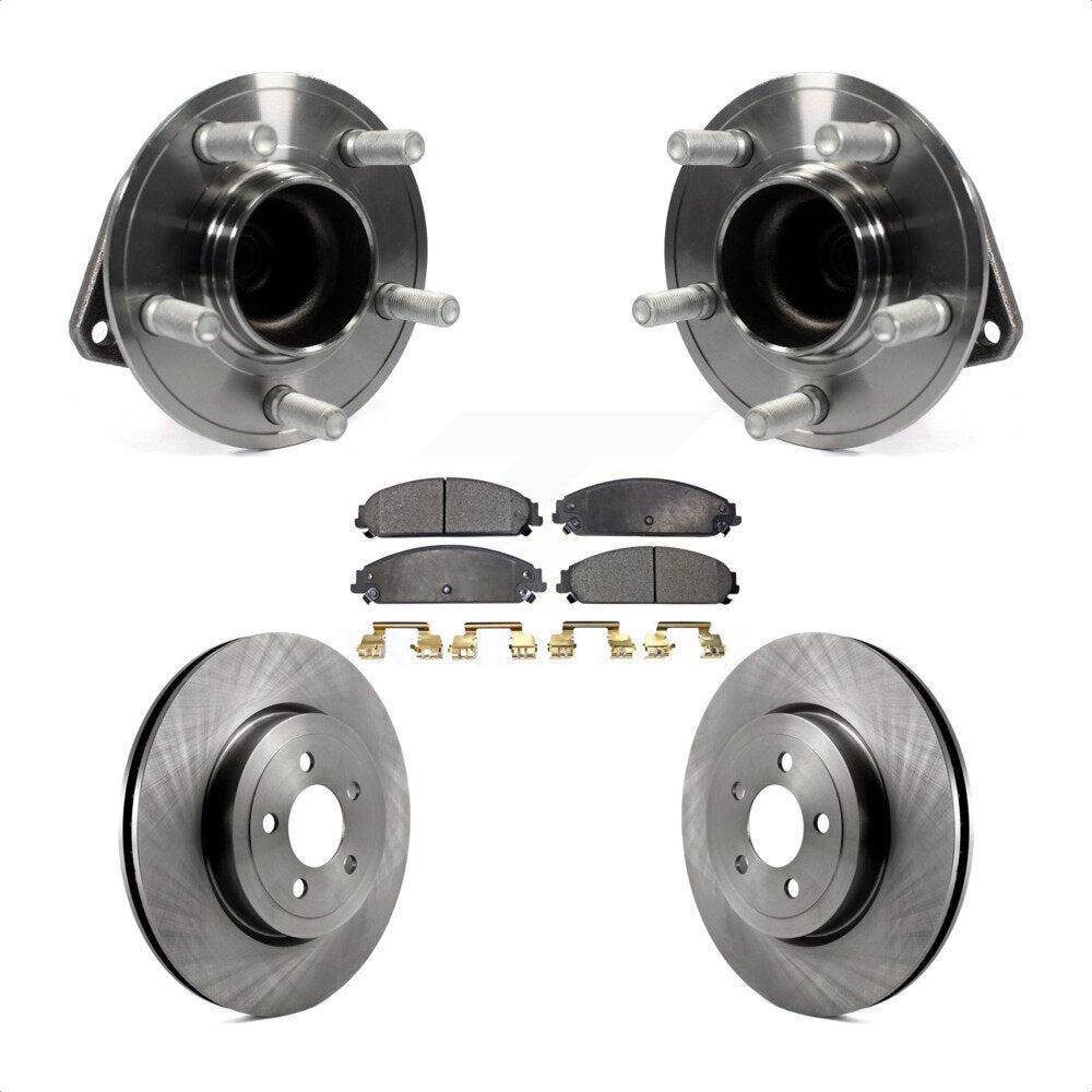 Hub Bearing Brake Rotor Pads Front Kit For Dodge Chrysler 300 Charger Challenger
