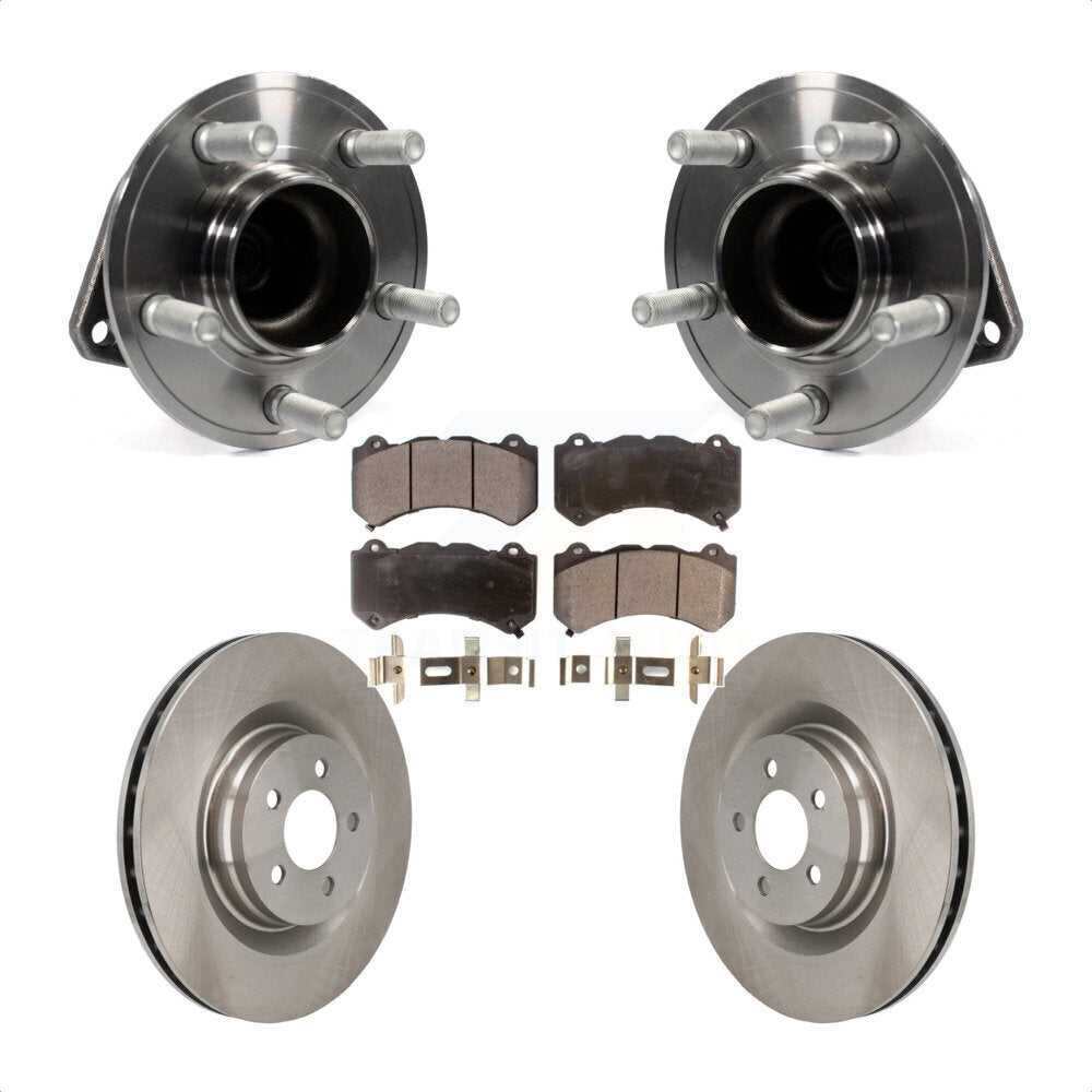 Hub Bearing Assembly Disc Brake Rotor Pad Front Kit For Dodge Challenger Charger