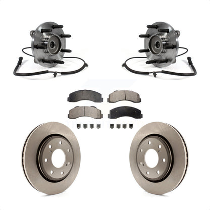 Hub Bearing Assembly Disc Brake Rotors And Pads Front Kit For Ford F-150