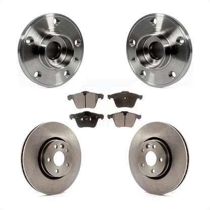 Hub Bearing Brake Rotor & Pad Front Kit For Volvo XC70 S60 V60 S80 Cross Country