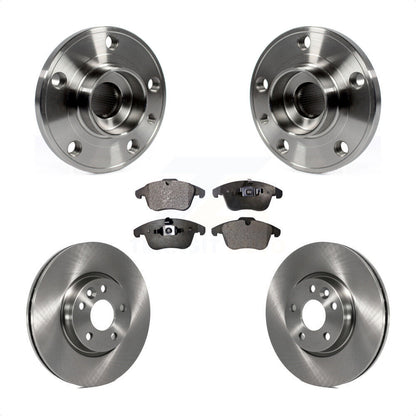 Hub Bearing Assembly Brake Rotor & Pads Front Kit For Volvo XC70 S60 V60 S80 V70