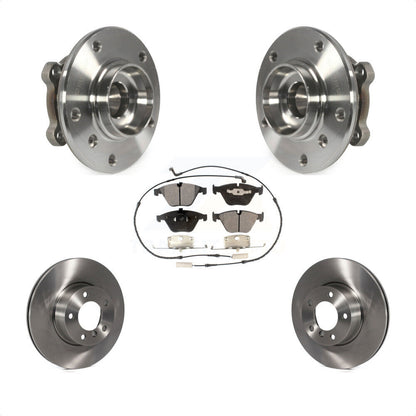 Hub Bearing Brake Rotor & Pads Front Kit For 2013-2015 BMW X1 xDrive28i with AWD