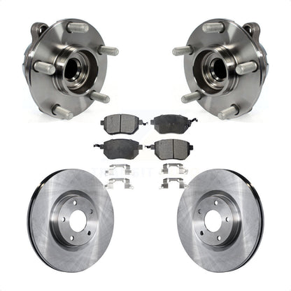 Hub Bearing Assembly Disc Brake Rotors And Pads Front Kit For INFINITI FX35 RWD