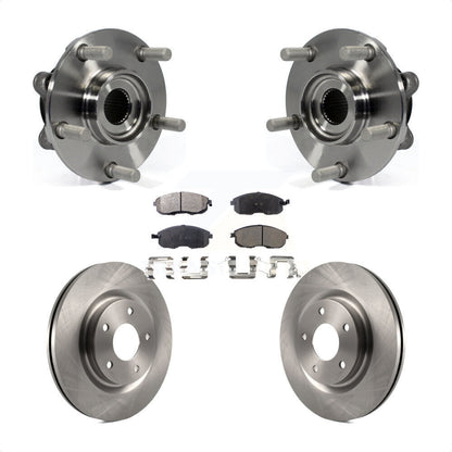 Hub Bearing Assembly Disc Brake Rotors And Pads Front Kit For Nissan Juke