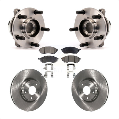 Hub Bearing Assembly Disc Brake Rotors And Pads Front Kit For Nissan Murano