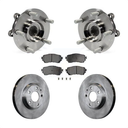 Hub Bearing Assembly Disc Brake Rotors And Pads Front Kit For Mazda 6