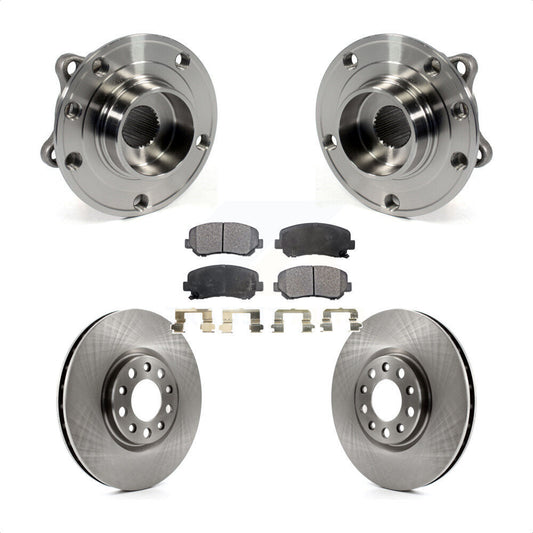 Hub Bearing Assembly Disc Brake Rotor Pads Front Kit For Chrysler 200 Dodge Dart