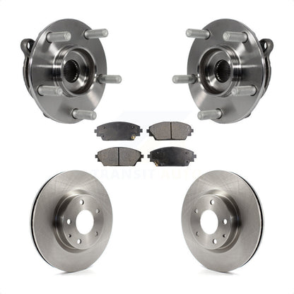 Hub Bearing Assembly Disc Brake Rotors And Pads Front Kit For Mazda 3 CX-3 Sport