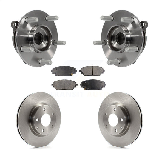Hub Bearing Assembly Disc Brake Rotors And Pads Front Kit For Mazda 3 CX-3 Sport