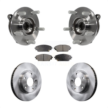 Hub Bearing Assembly Disc Brake Rotors And Pads Front Kit For Mazda 3 CX-3 Sport