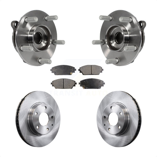Hub Bearing Assembly Disc Brake Rotors And Pads Front Kit For Mazda 3 CX-3 Sport