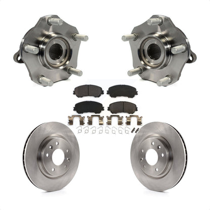 Hub Bearing Assembly Brake Rotor & Pads Front Kit For Nissan Rogue Sport Qashqai