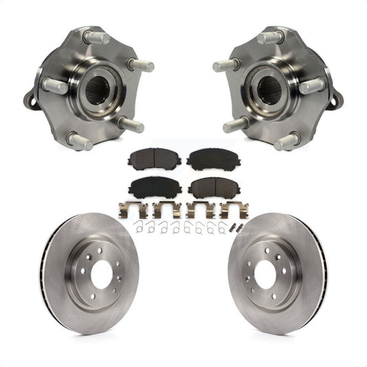 Hub Bearing Assembly Brake Rotor & Pads Front Kit For Nissan Rogue Sport Qashqai