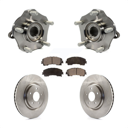 Hub Bearing Assembly Disc Brake Rotors And Pads Front Kit For Nissan Rogue